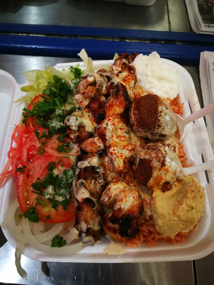 Grilled Chicken Plate with Falafel