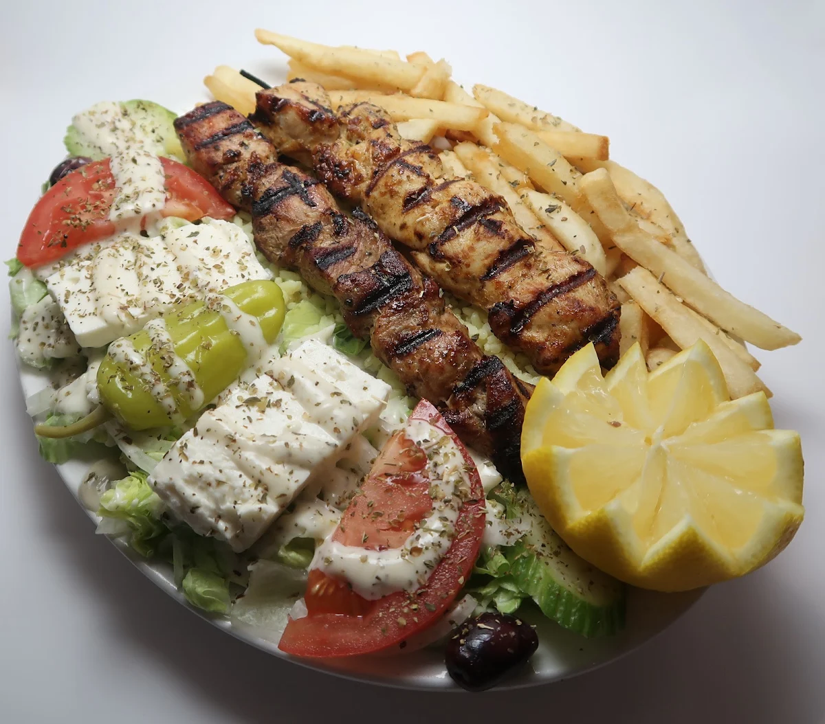 Pork Souvlaki Plate