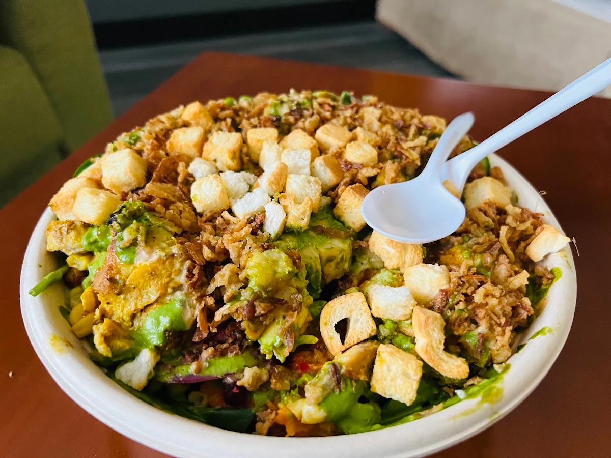 Chicken Rice and Salad Bowl