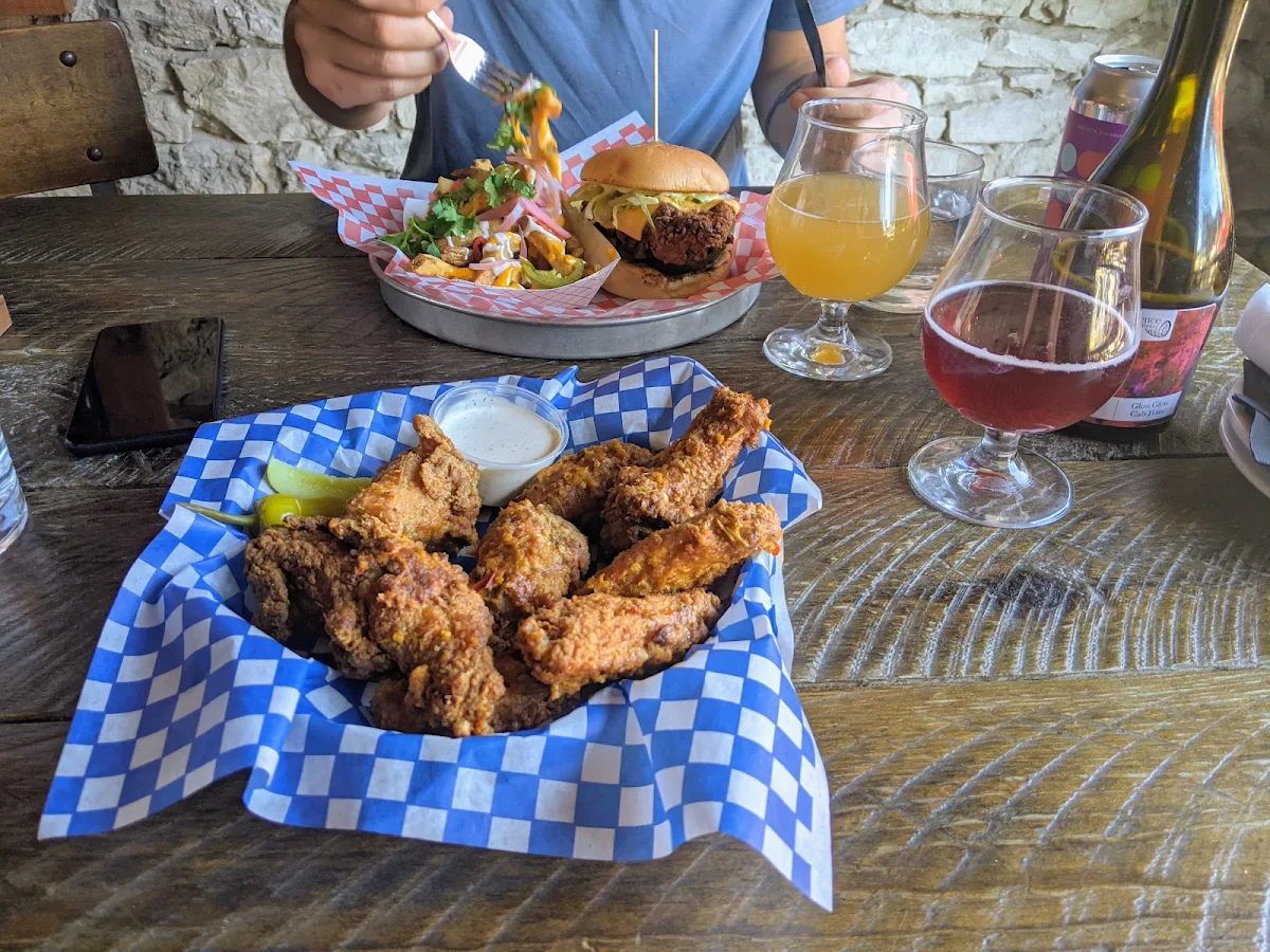 Ghost and Garlic Chicken Wings