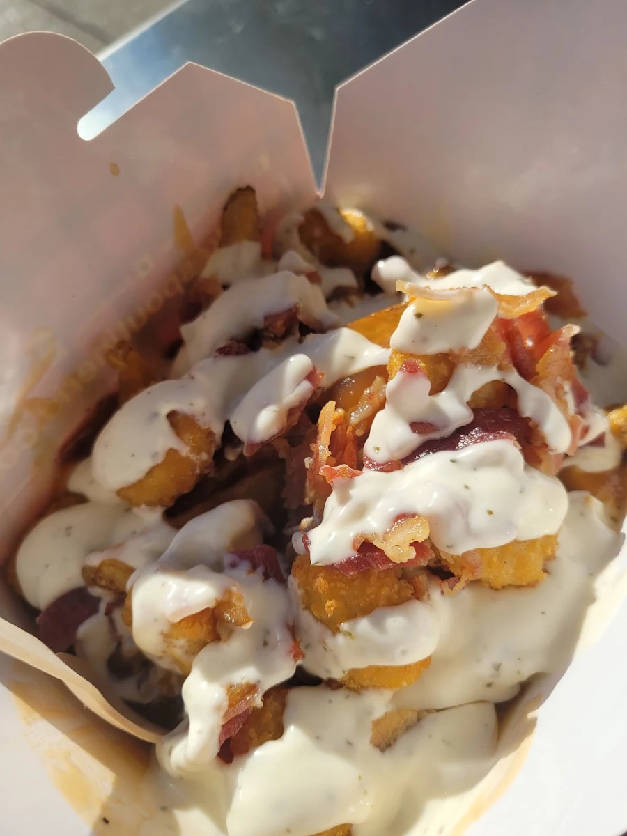 Customized Traditional with Popcorn Chicken Bacon and Ranch Dressing
