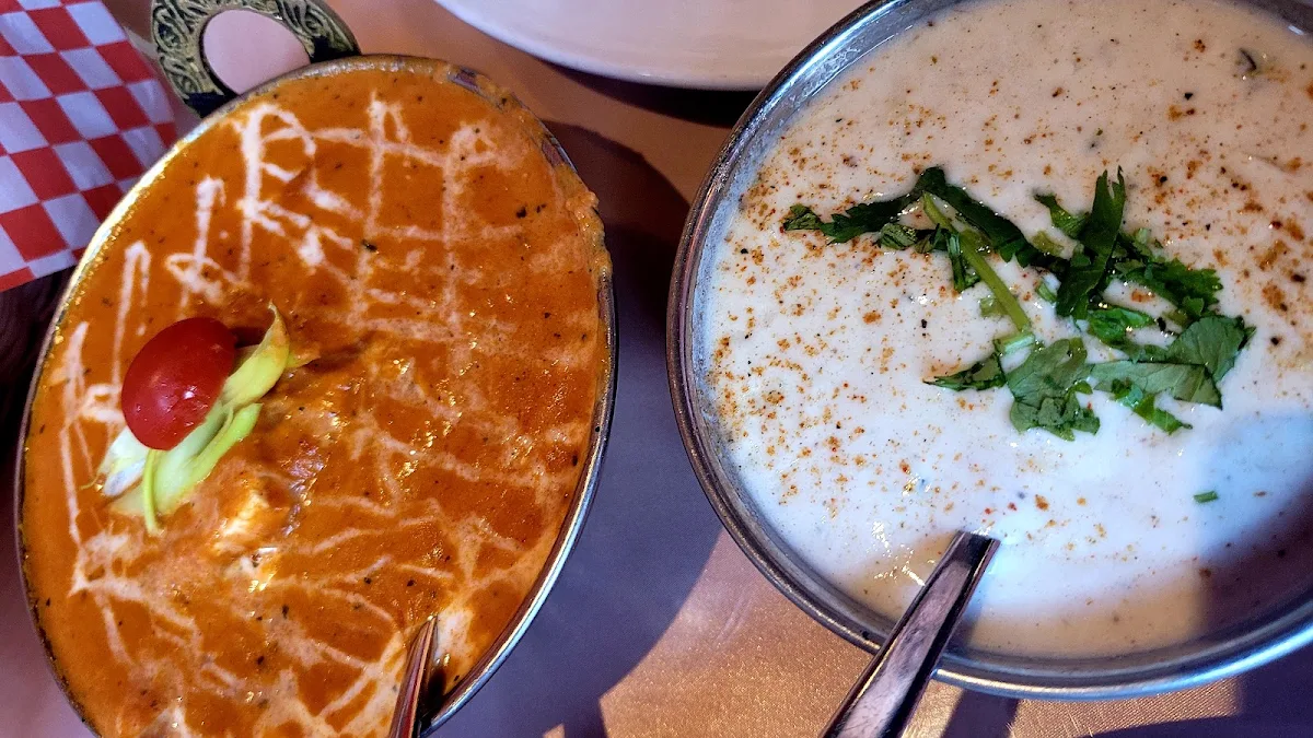Shahi Paneer and Raita