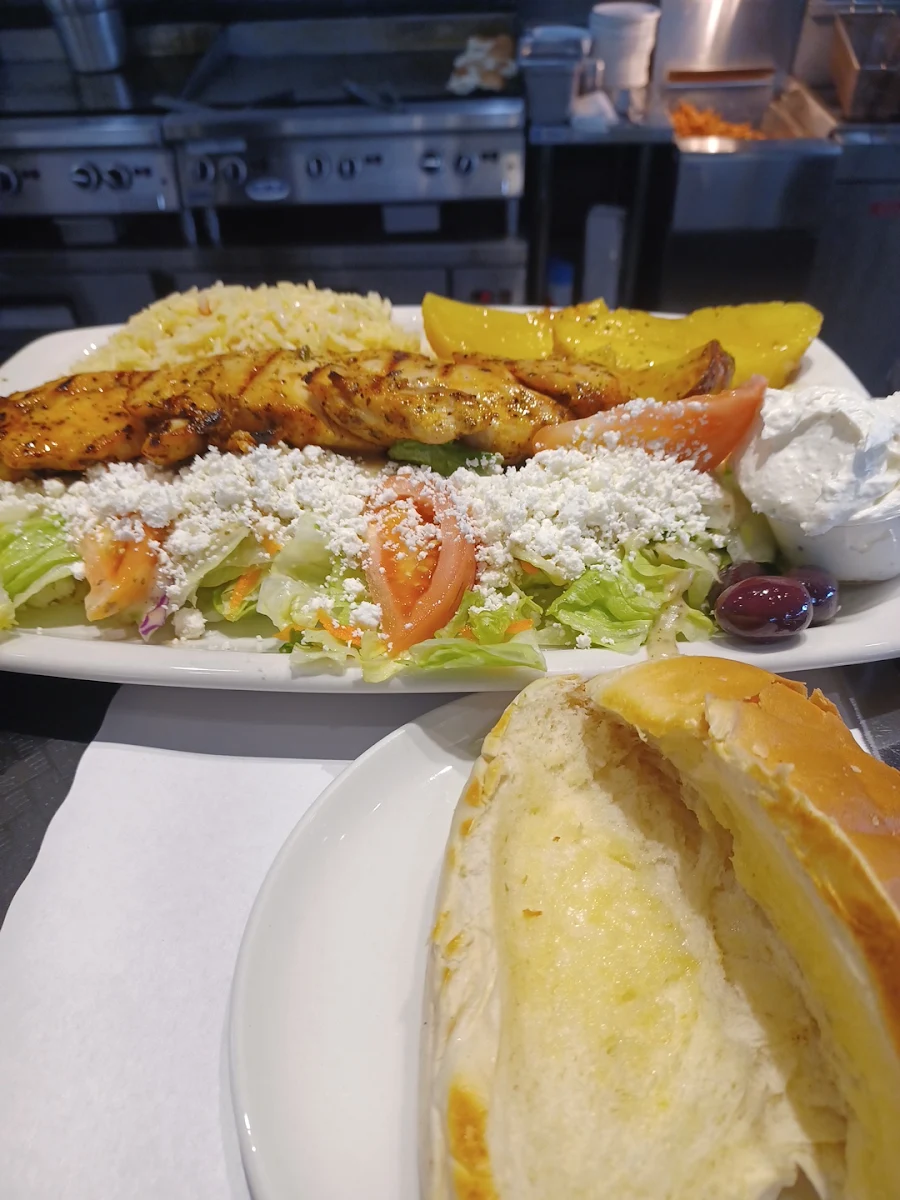Famous Chicken Souvlaki Dinner