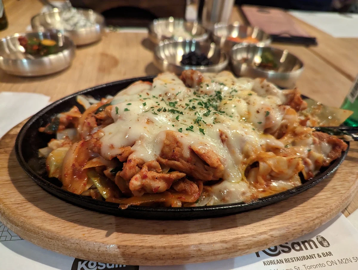 Stir Fried Bul Dak Fire Chicken with Cheese