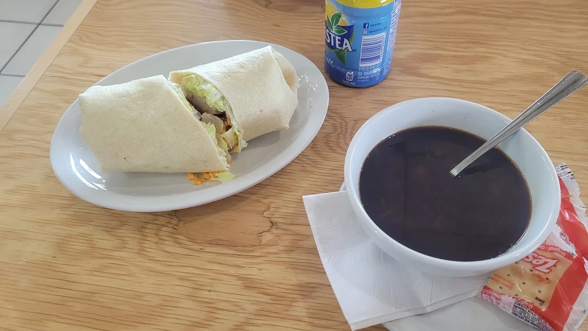 Chicken Club Wrap with French Onion Soup
