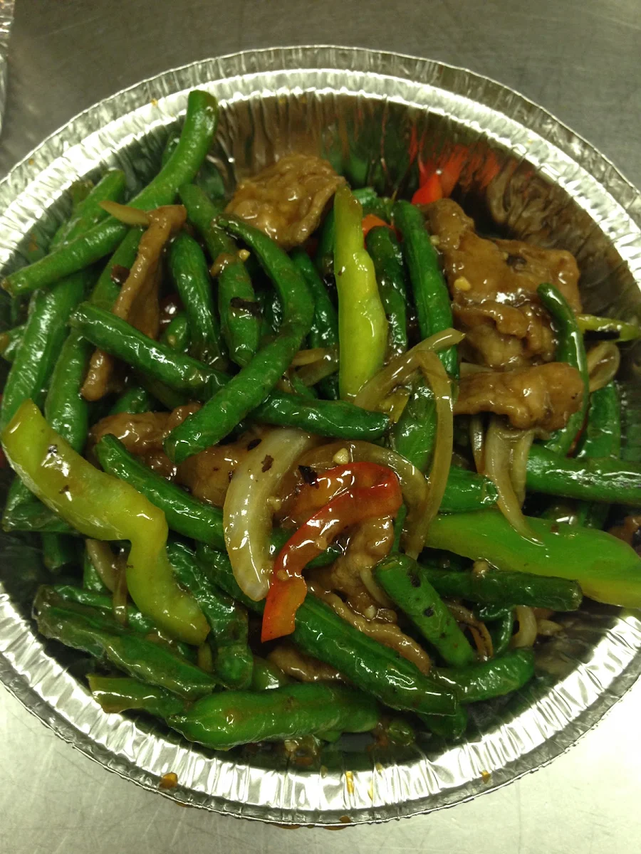 Beef and Green Beans in Black Bean Sauce