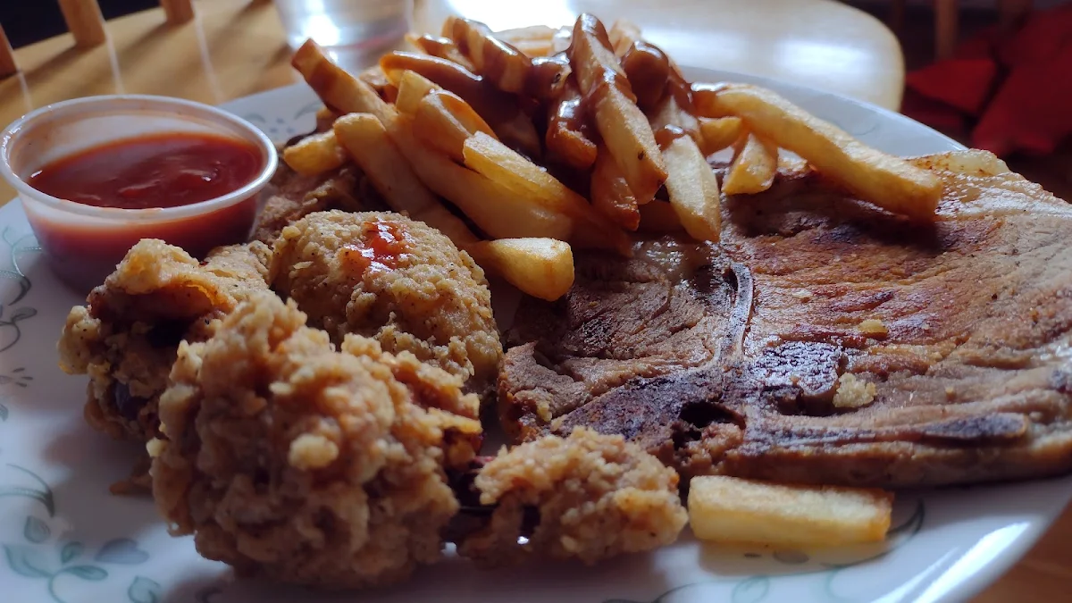 Wings Pork Chop and Fries