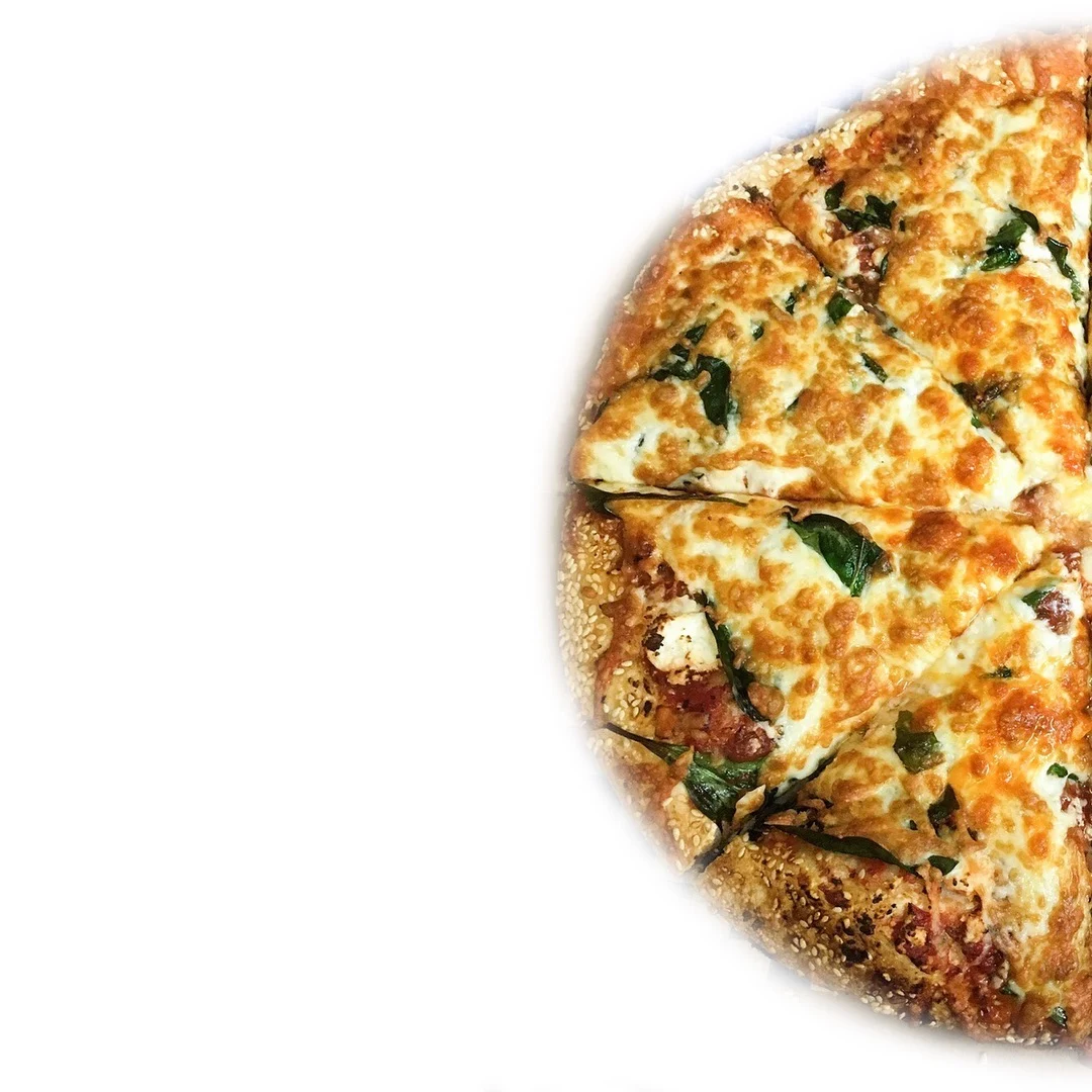 Three Cheese and Spinach Pizza