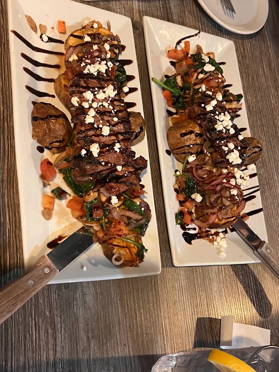 Sirloin Steak and Spinach Salads