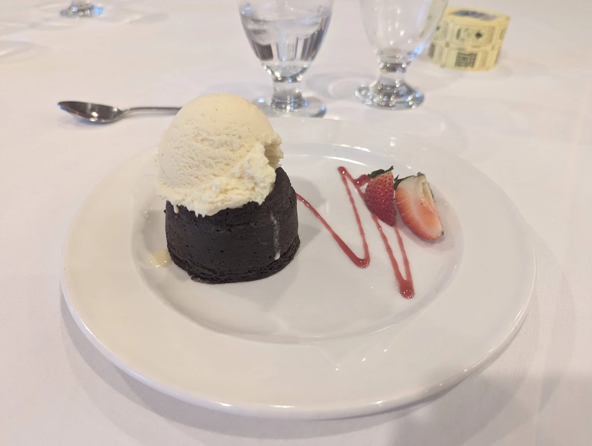 Chocolate Lava Cake with Vanilla Ice Cream
