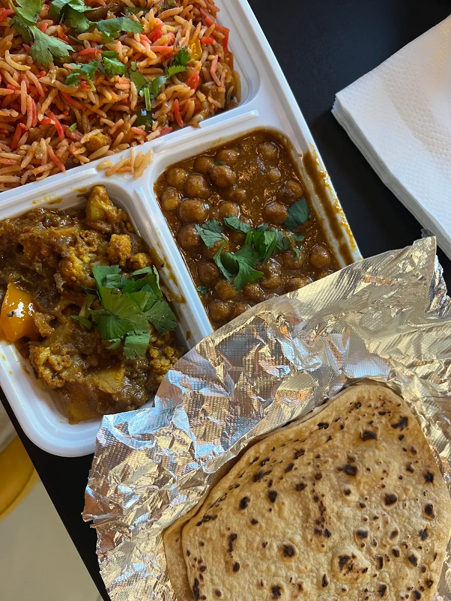 Vegetable Biryani Chana Masala