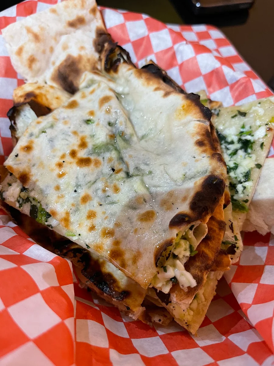 Spinach and Cheese Naan