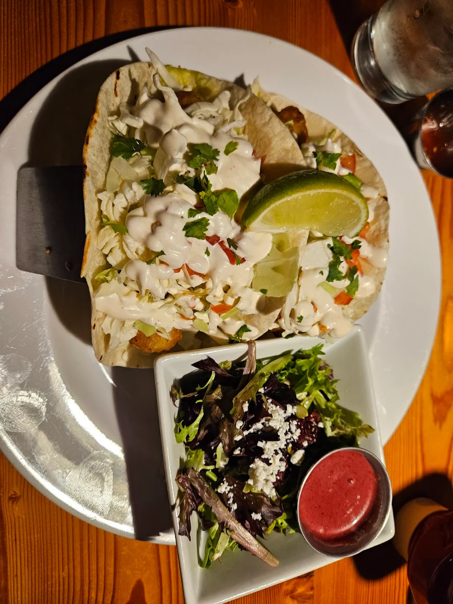 Baja Fish Tacos with Salad