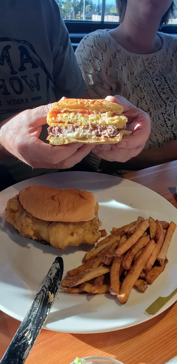 Mac & Jack Cheeseburger and Fries