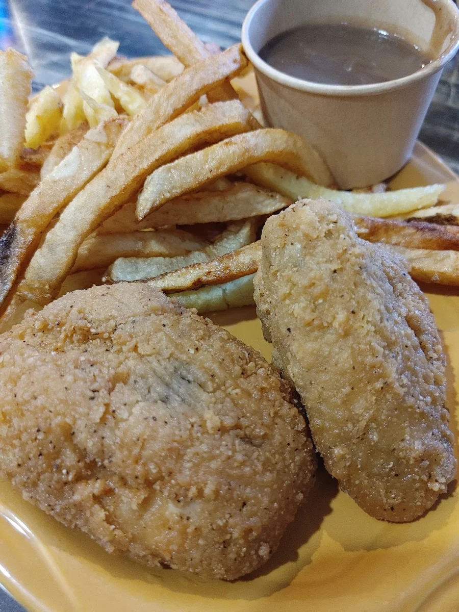 2 pcs Fried Chicken with Fries and Gravy
