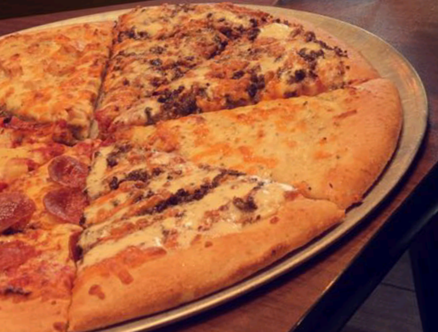 Bacon Ranch Butter Chicken Pepperoni Pizza & Veggie Pizza