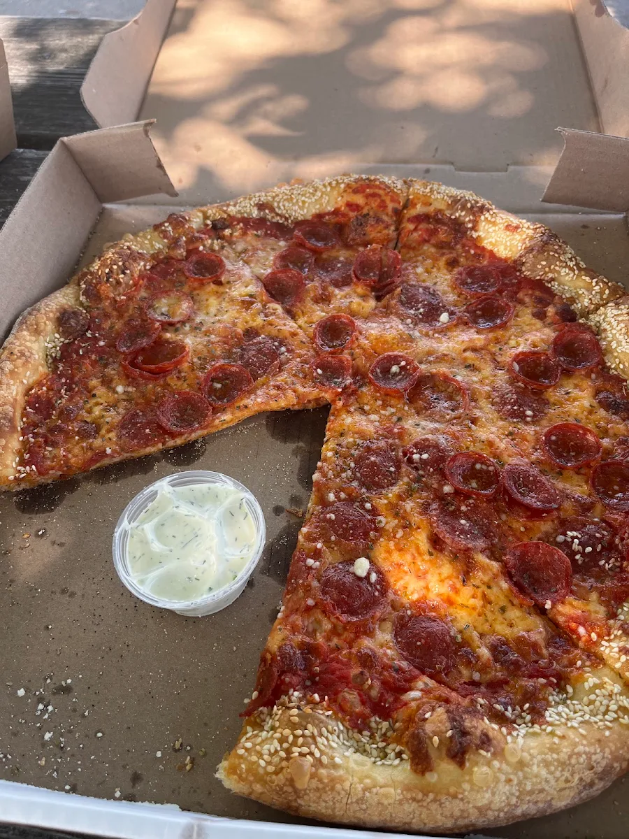 Cup & Char Large Pepperoni Pizza