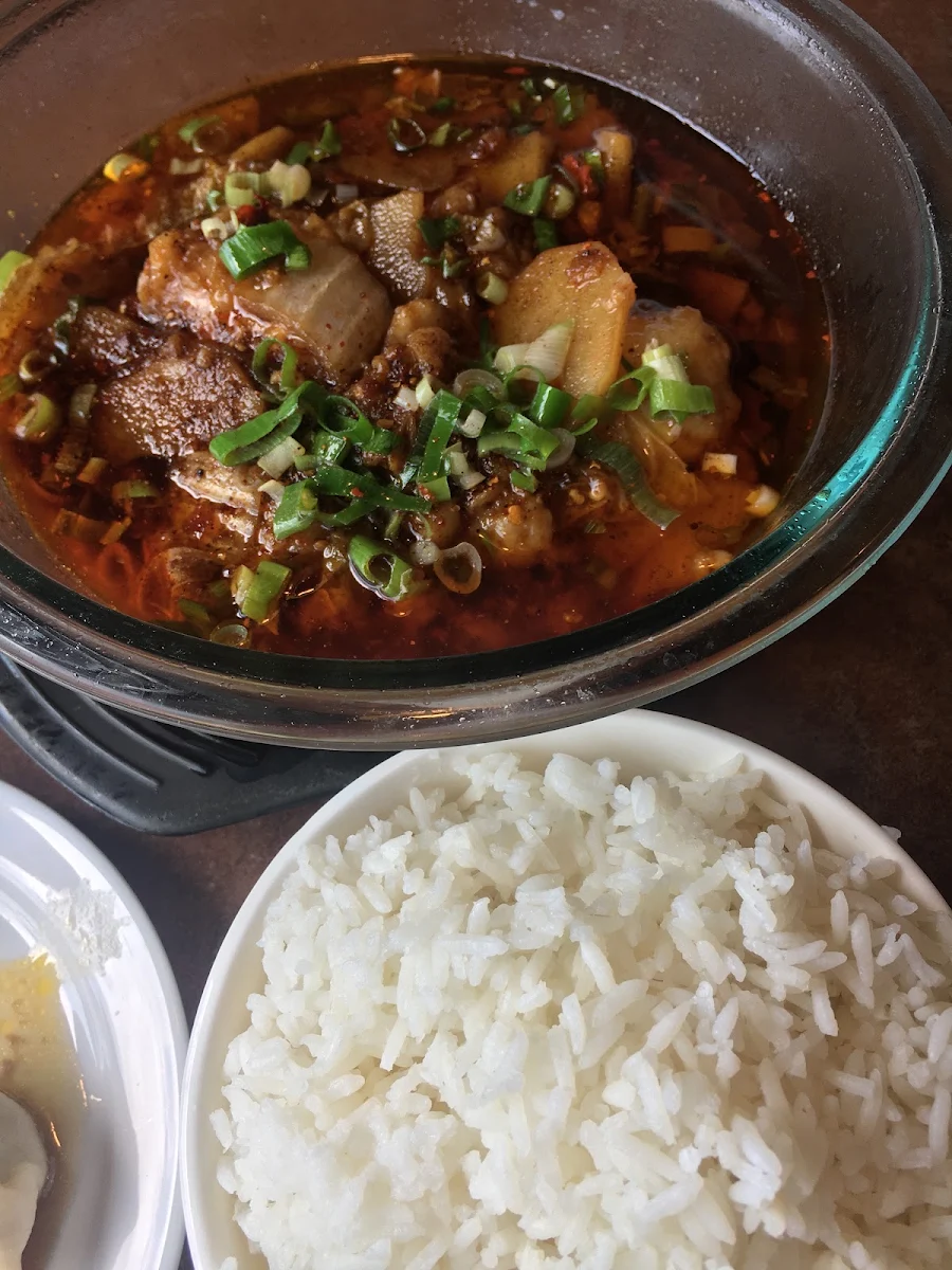 Pork Bone Soup on Rice