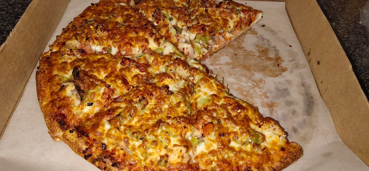 Veggie Pizza Loaded with Cheese