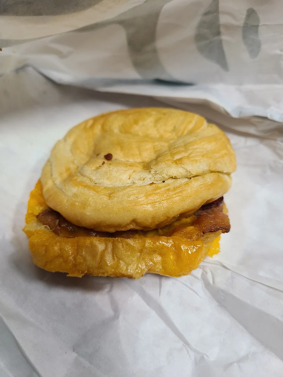 Double Smoked Bacon and Cheddar Breakfast Sandwich