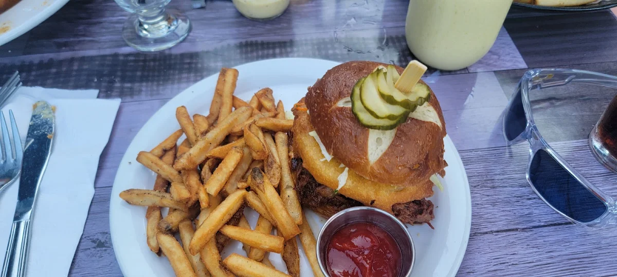 Brisket Burger and Fries