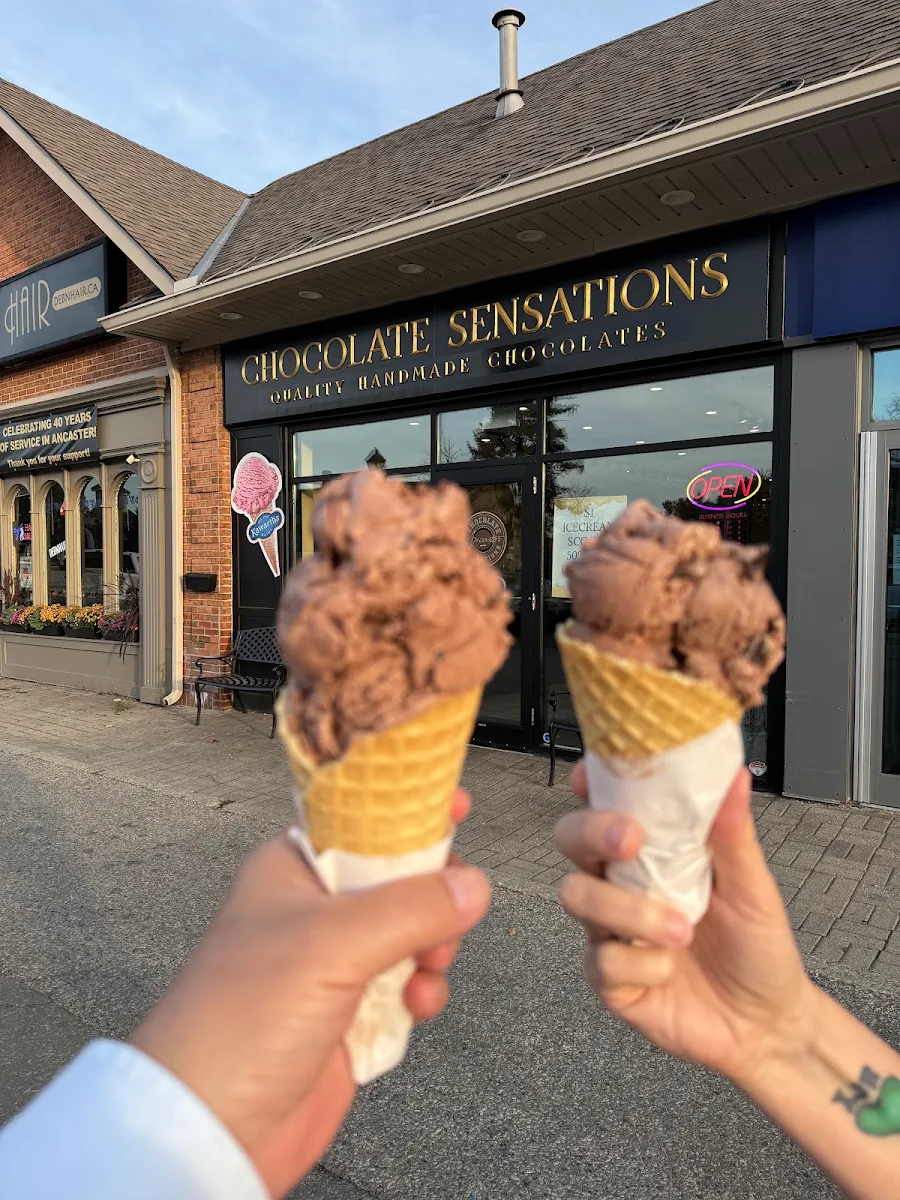 Chocolate Ice Cream in a Waffle Cone