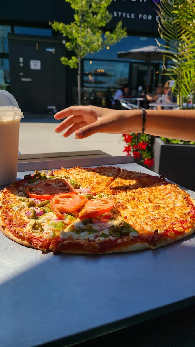 Veggie Pizza and Chai Shakes