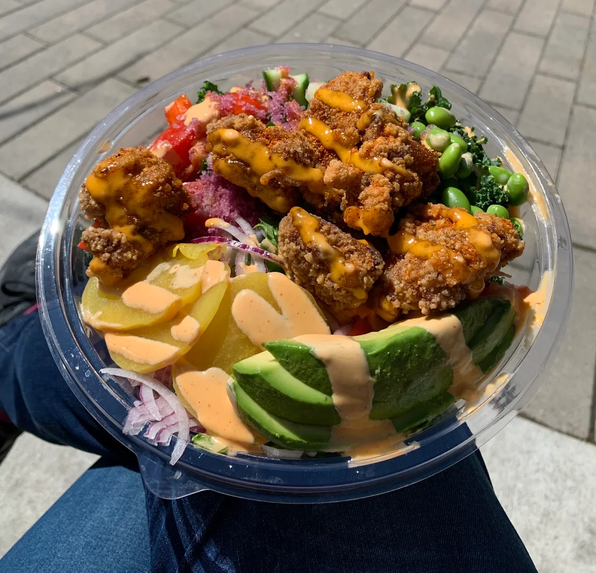Fried Chicken Avocado