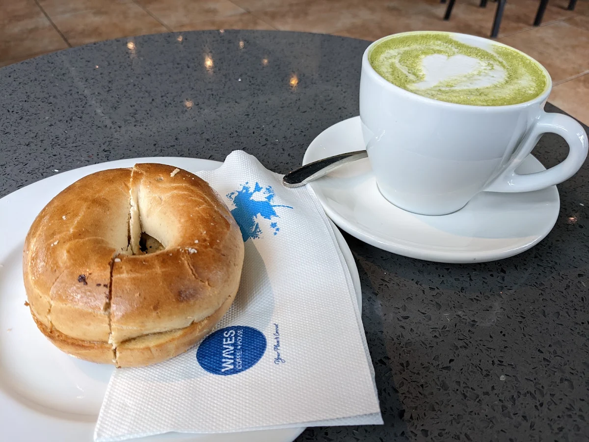 Matcha Latte Plain Bagel