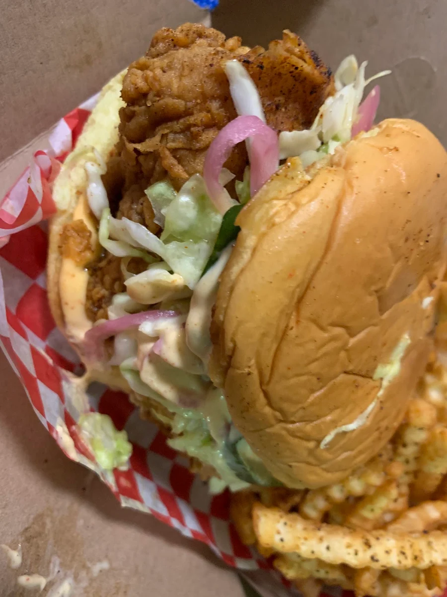 Fried Chicken Burger Meal