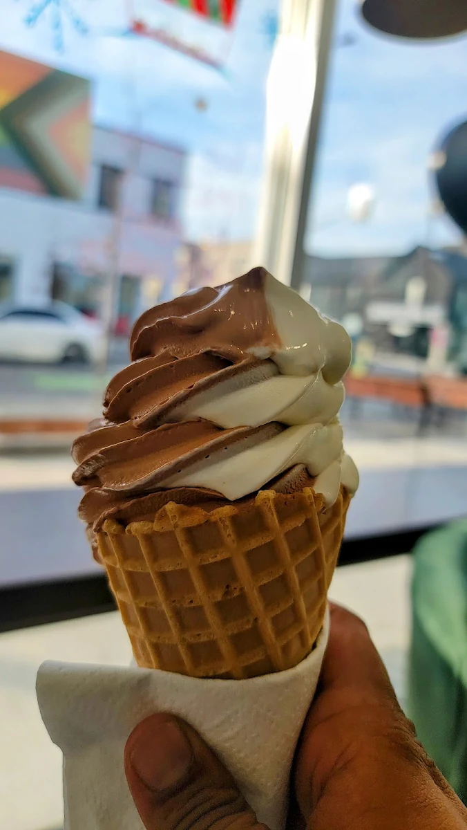 Soft Serve on Waffle Cone