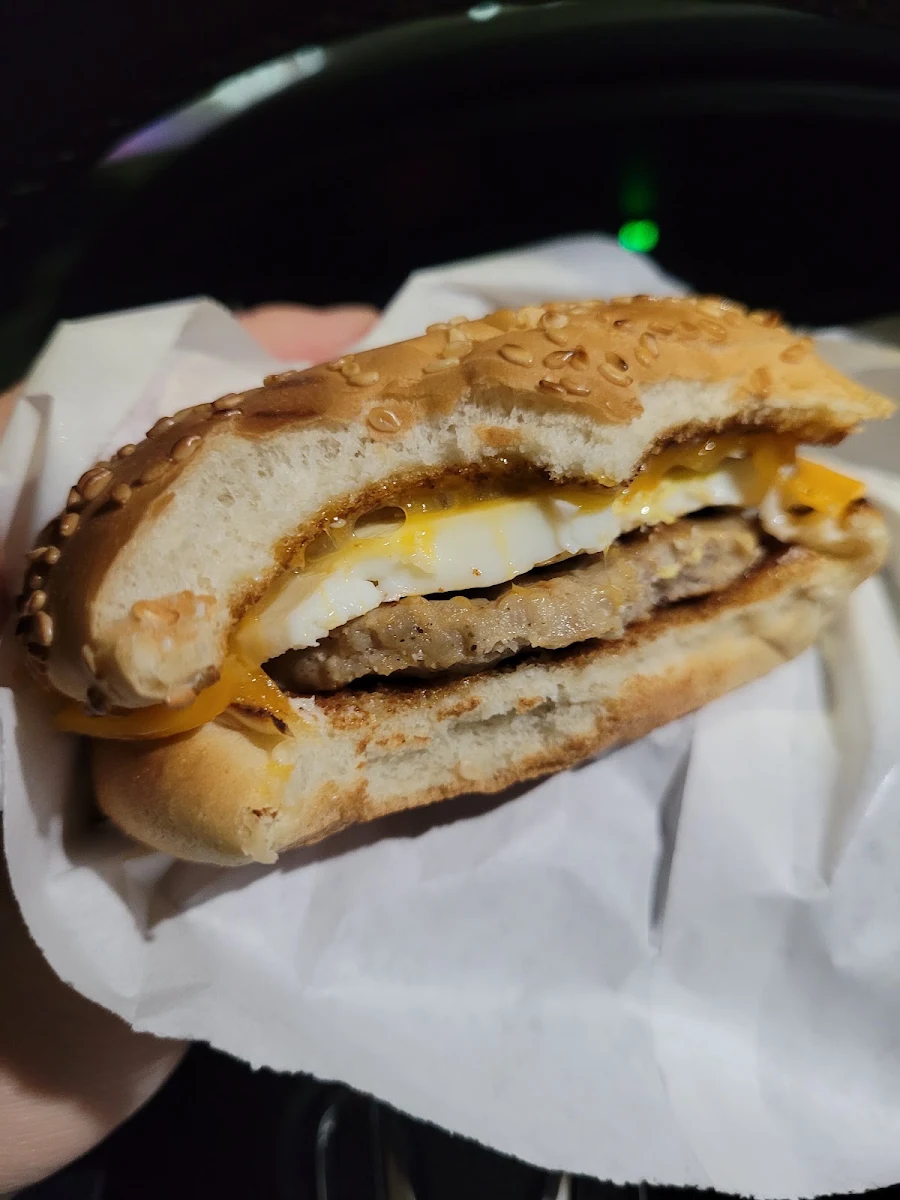 Sausage and Egg Breakfast Sandwich