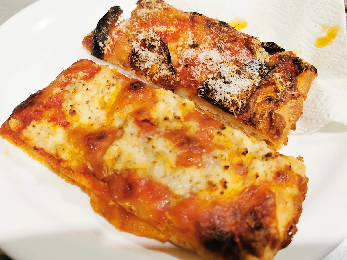 Ricotta Pizza and Eggplant Pizza
