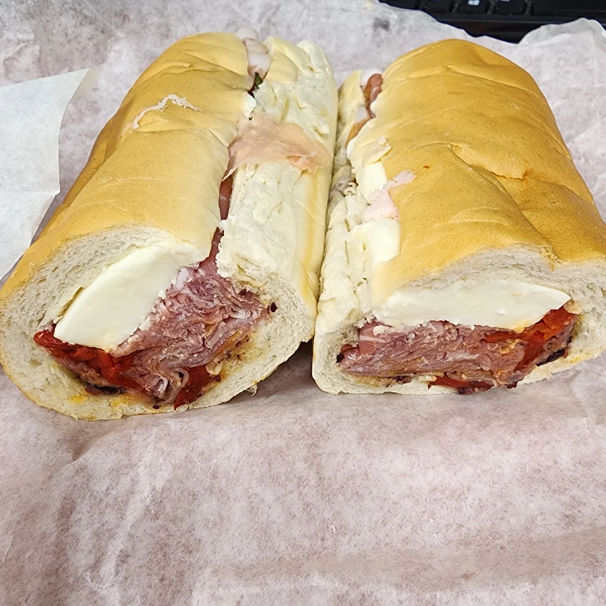 Prosciutto and Fior Di Latte Sandwich