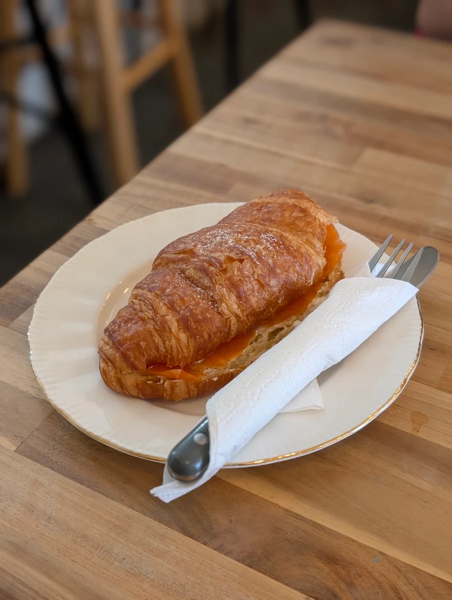 Smoked Salmon and Cream Cheese Croissant