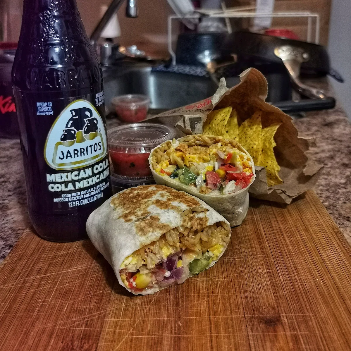Crunchy Chicken Burrito Meal