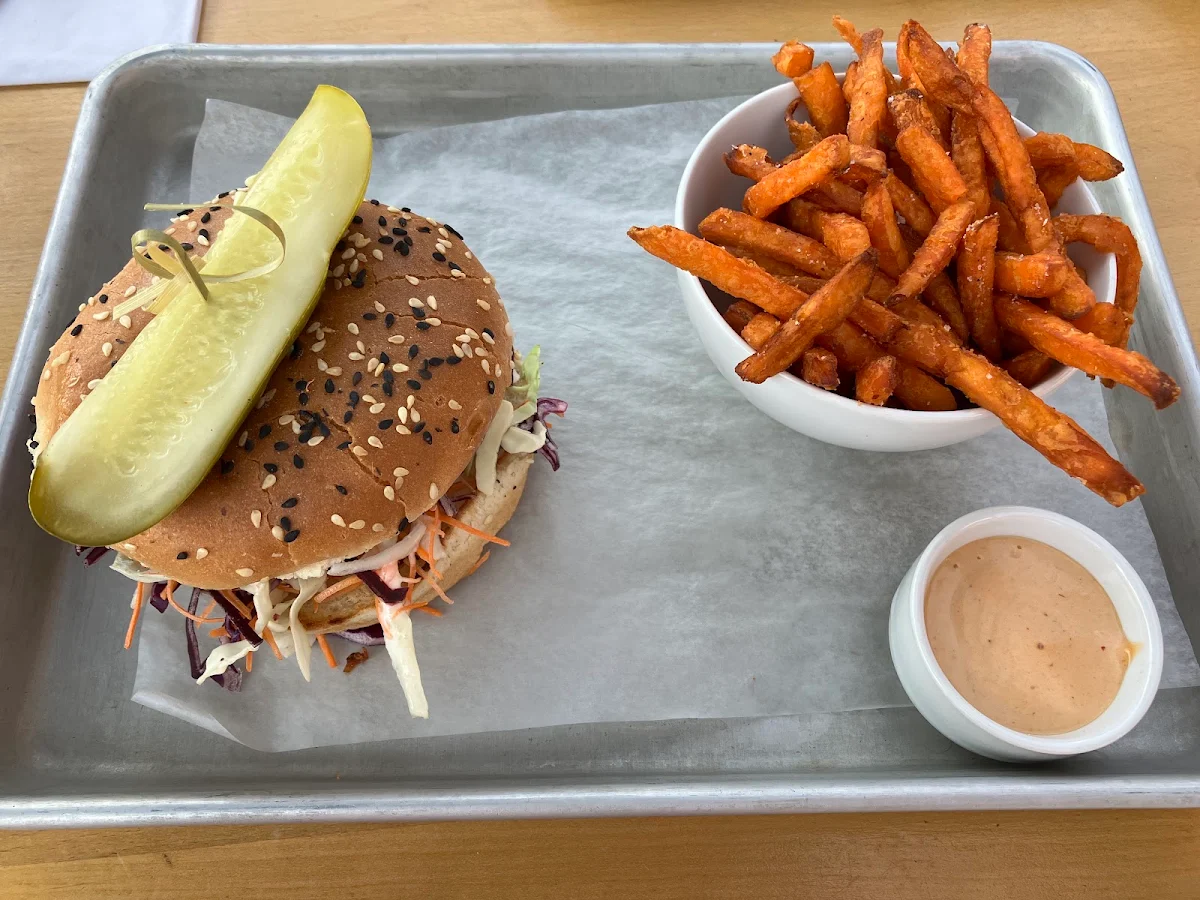 Korean BBQ Chicken Burger