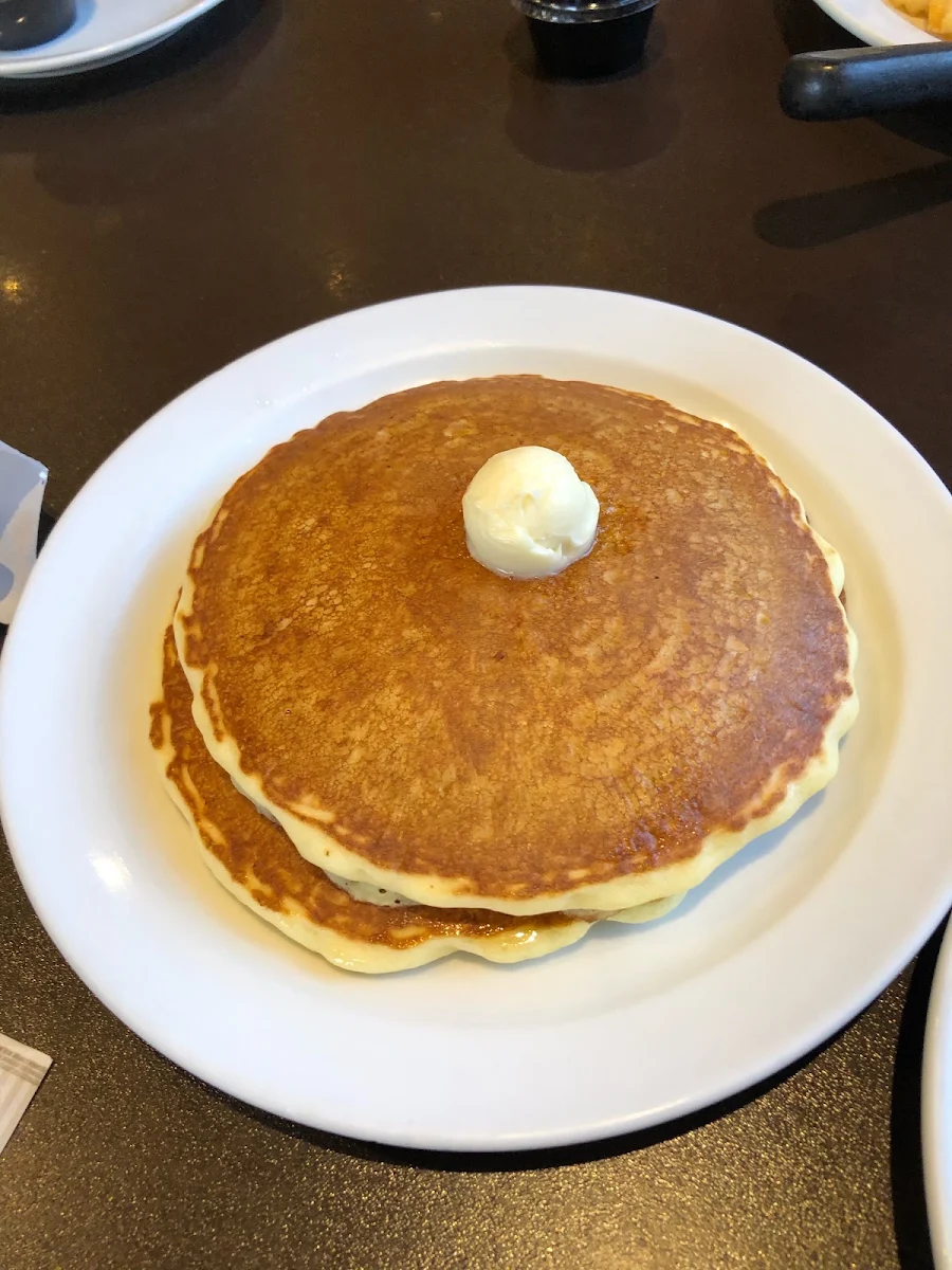 Seniors Scrambled Eggs and Pancakes