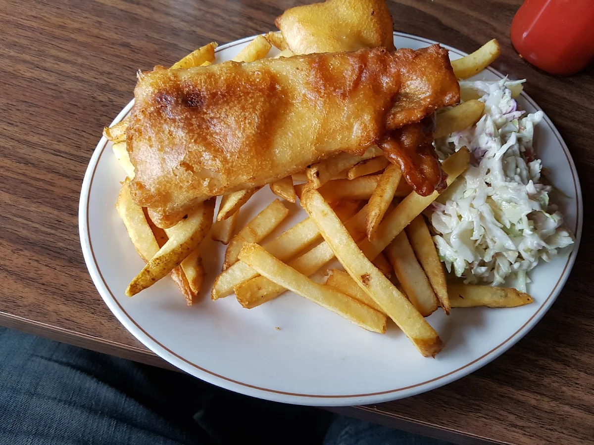 Fish & Chips, Miette Hot Springs Restaurant