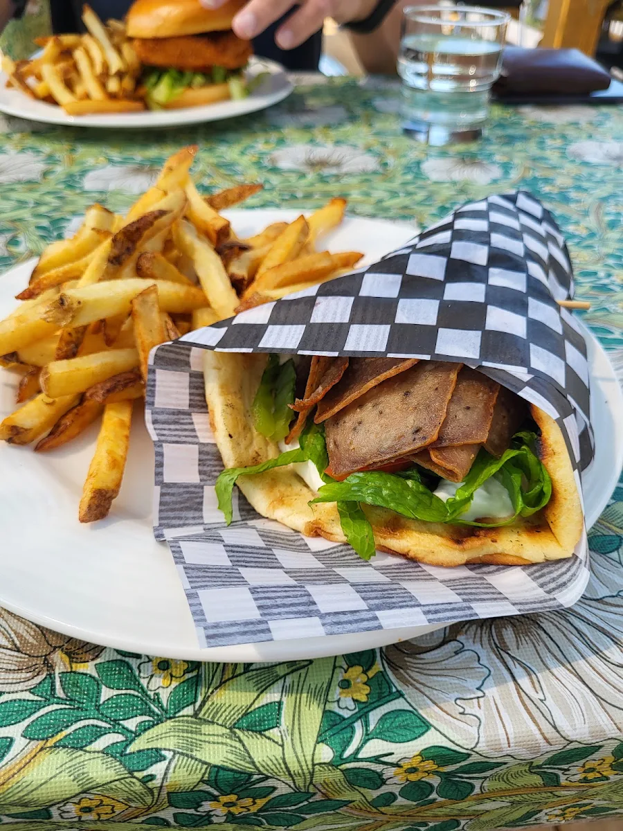Gyro Wrap and Fries