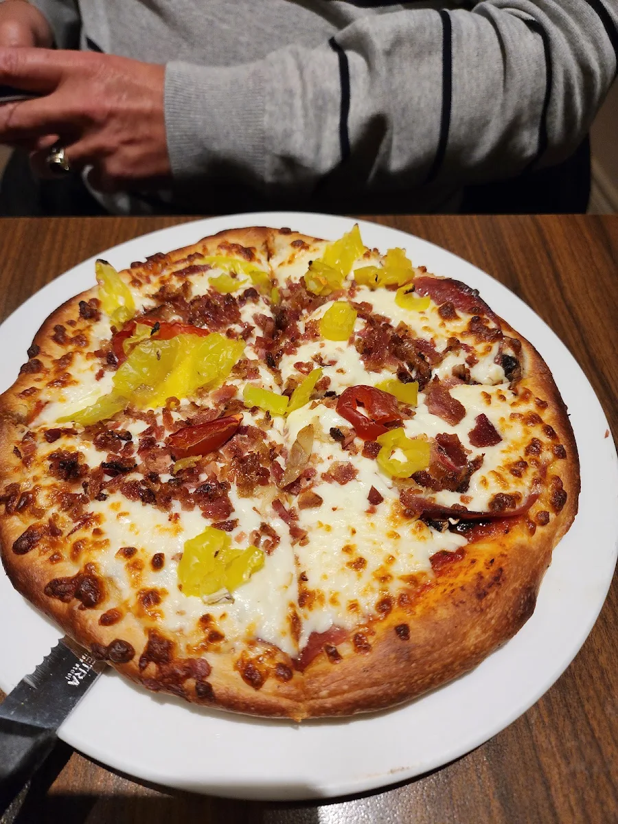 Meat Lovers Pizza with Hot Peppers