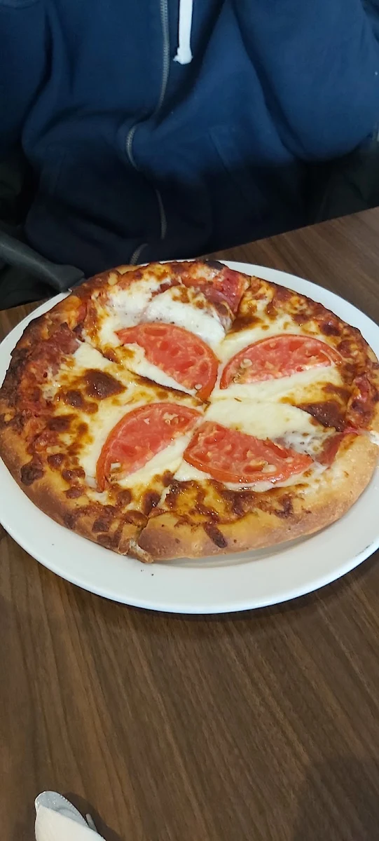 Personal Cheese Pizza with Tomatoes