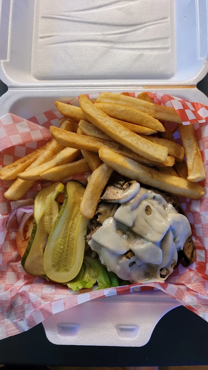 Mushroom Swiss Burger