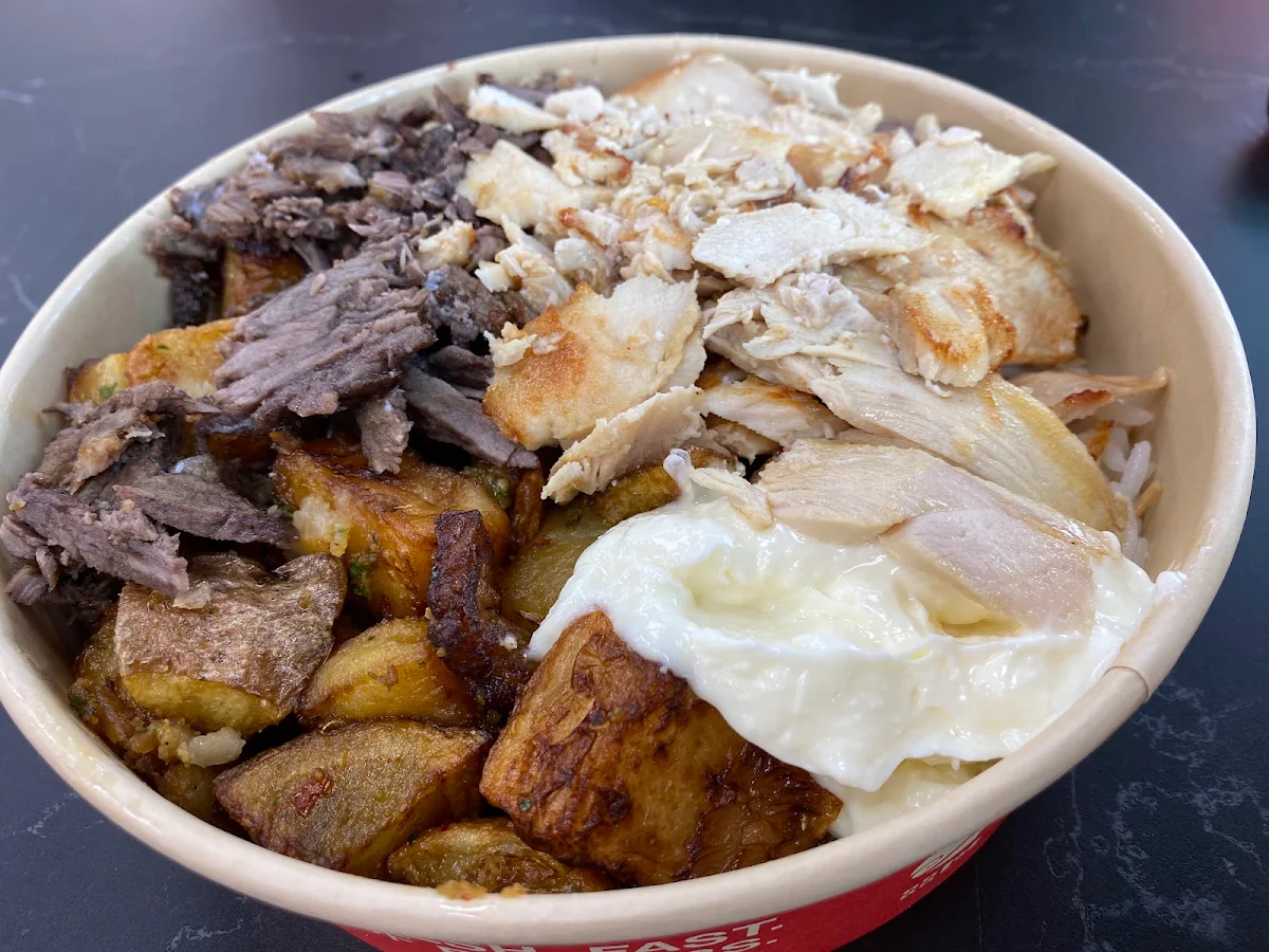 Beef Chicken Shawarma Plate
