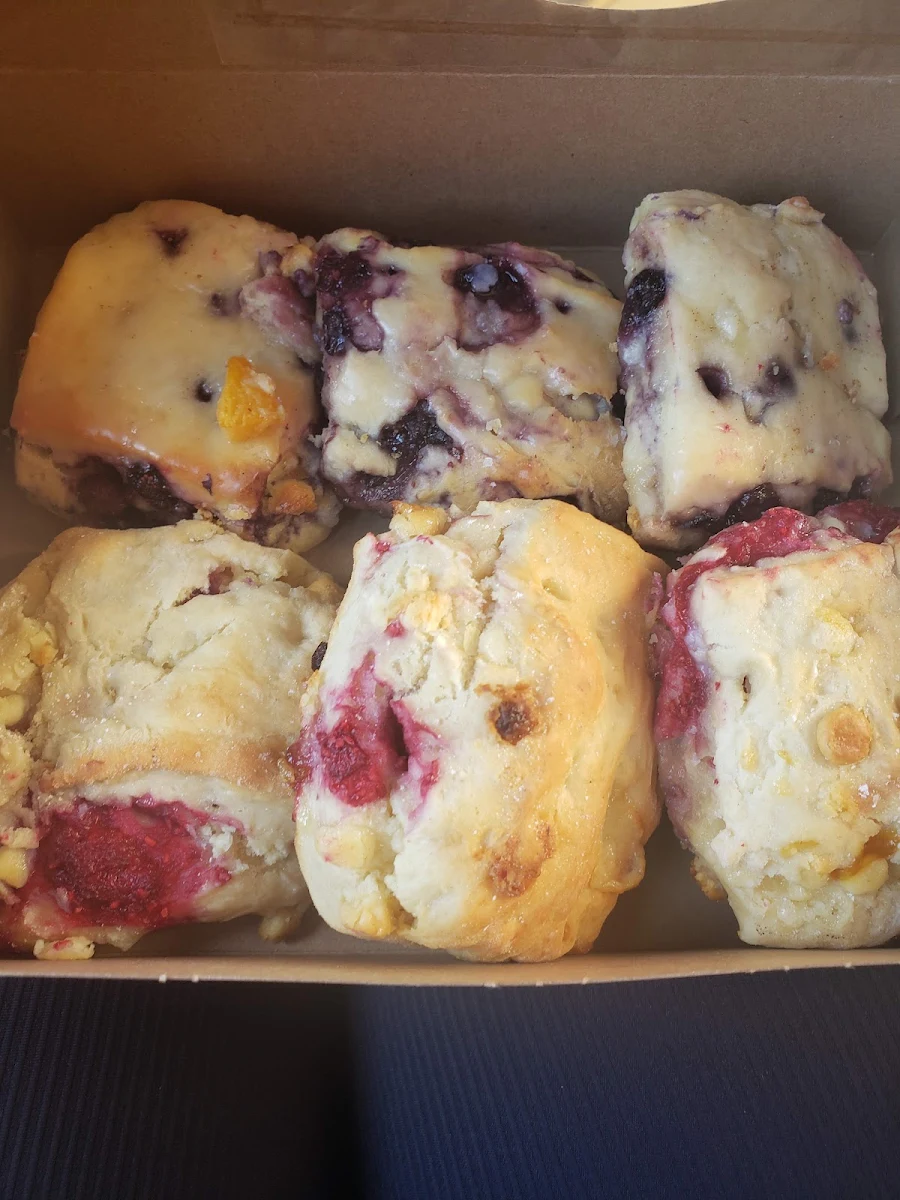 Berry & White Chocolate Scone