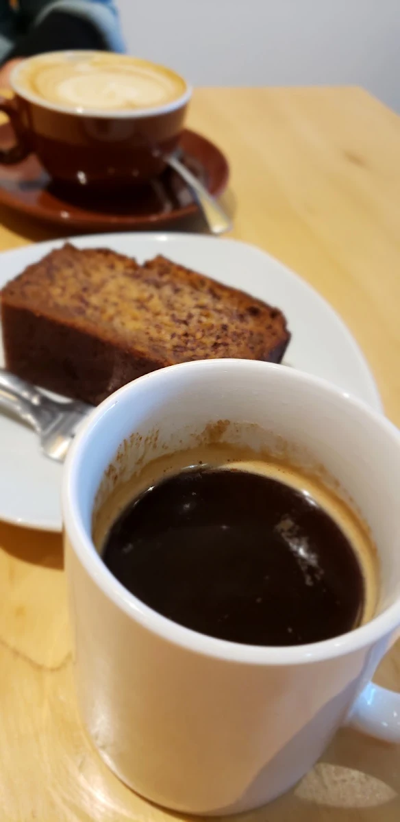 Banana Bread and Americano