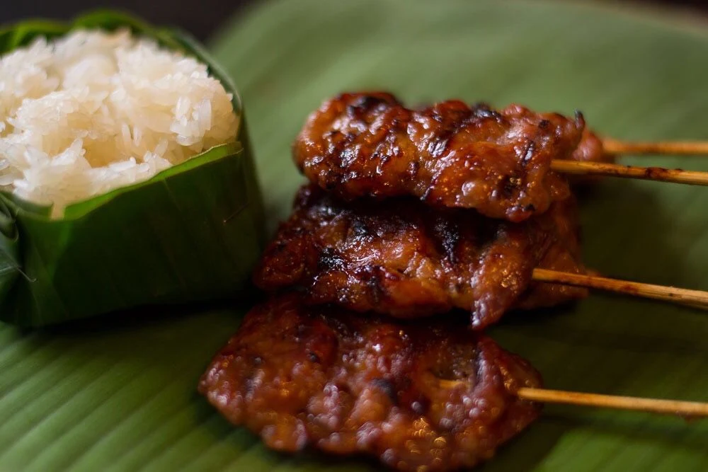Pork Moo Ping Satay Skewers