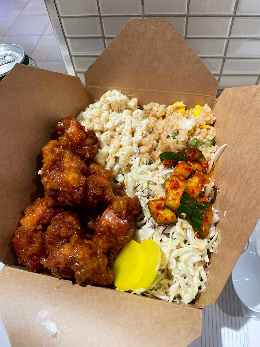 Honey Garlic Chicken with Fried Rice