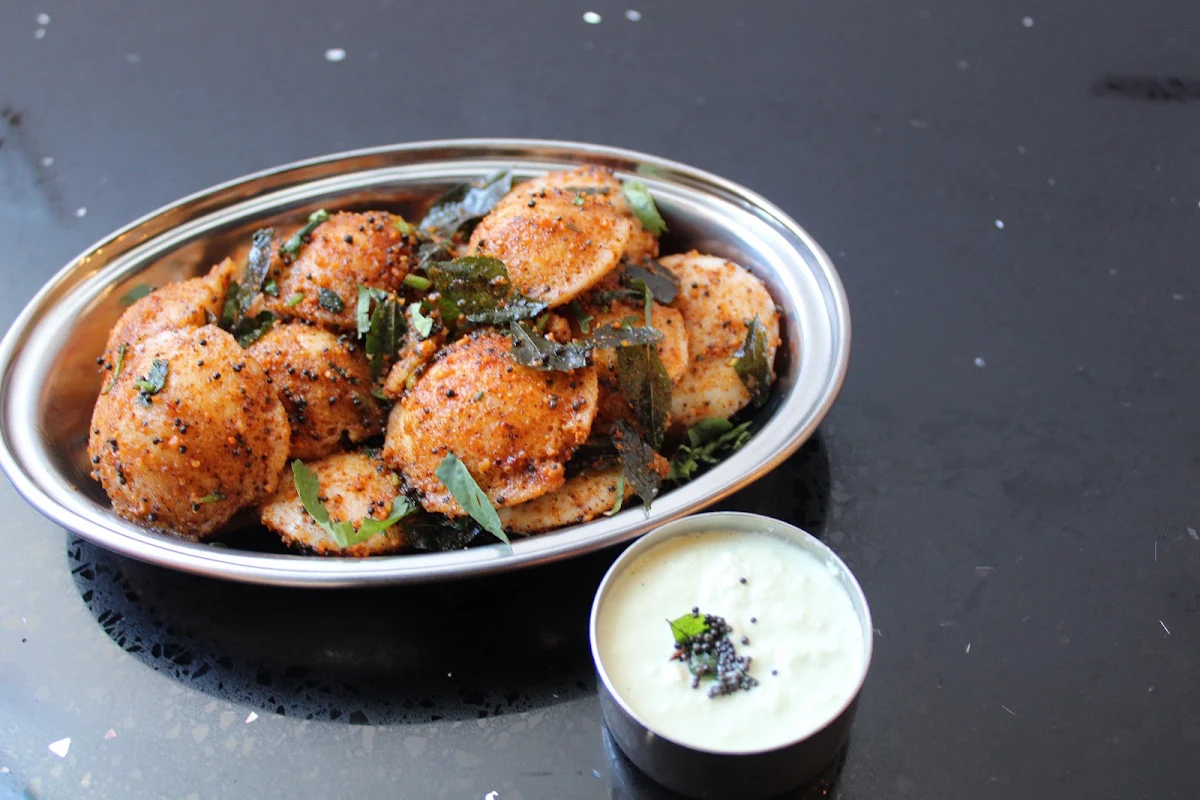 Mini Ghee Podi Idli