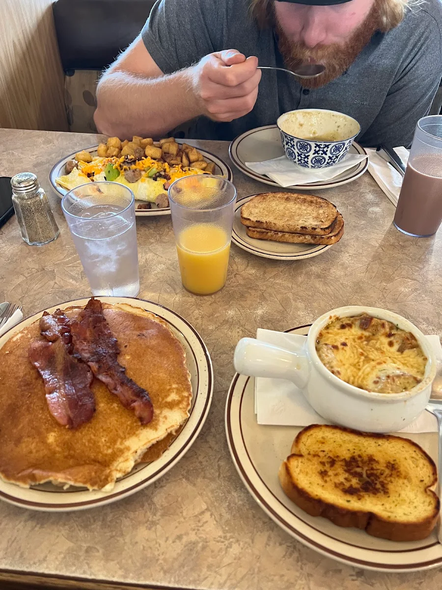 Huge Pancakes and Bacon